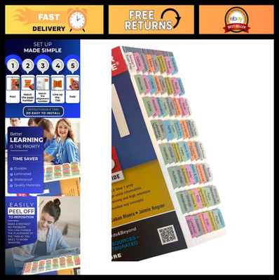 First Aid USMLE Step 1 Book Tabs - Laminated, Color-Coded, Repositionable, Easy