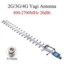 20dBi Yagi Directional Antenna 2G 3G 4G LTE 824-2700MHz N Female External Outdoo
