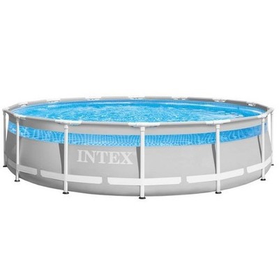 INTEX Clearview Premium Pool 427x107 cm mit Pumpe Intex Frame Pool Schwimmbecken
