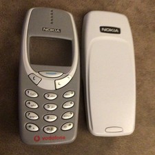 Genuine Original Nokia 3310 3330 Housing Front Fascia Case, Battery Cover Keypad