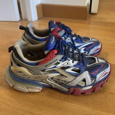 Balenciaga track 2 blue/white/red Low Top Sneaker EU 42 Schnürung 588614