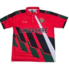 Lancashire county cricket club 1996 shirt red