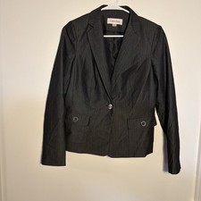 Calvin Klein Women's Blazer Size 8W/8M/8F Color Grayish Black