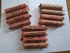 12 Rolls Of Lincoln Wheat Penny's 1920-1939 600 Coins
