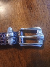 Brown Leather Brighton Belt. ML 32. C6908. Preowned.