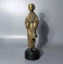 Edna Hibel O-Jin Geisha Bronze Sculpture Signed Limited Edition 58/100. 8 inc