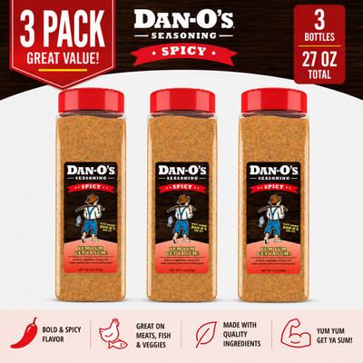 3-Pack Dan-O's Spicy Seasoning 20 oz.