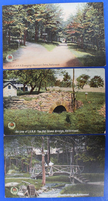 Bellewood (L.V.R.R.) Post Card Lot of 3 Early 1900s-Not Postmarked-Unused