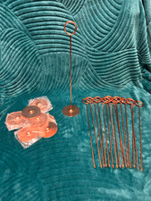 NEW URBAN DECO 16-PK 12" ROSE GOLD METAL TABLE NUMBER/PLACE CARD/PHOTO HOLDERS