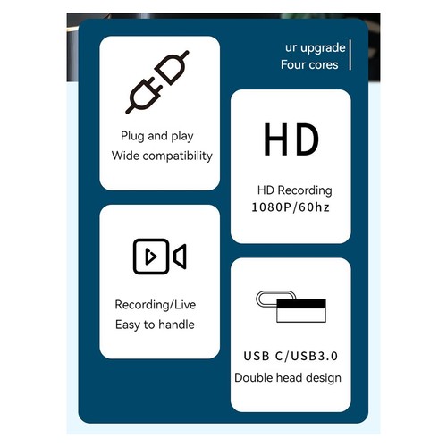 1080P 60Hz Recording 4K Source to USB/Type-C 2in1 Video Capture Card for5583 - Afbeelding 3 van 10