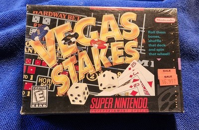 Vegas Stakes (Super Nintendo, 1993) SNES Brand New Factory Sealed