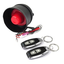 12V Car Alarm System, Anti-Theft Horn Siren with 7-Levels Sensitivity Univers...
