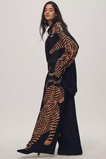 Farm Rio Women s Tiger Print  Wide Leg Pants ...