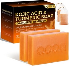 Turmeric Kojic Acid Soap for Dark Spots Remover   Facial Cleansing Bar with