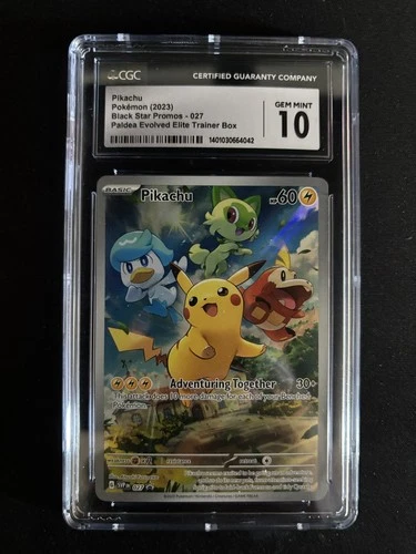 2023 Pokemon SV Black Star Promos - SVP EN Pikachu #027 CGC 10