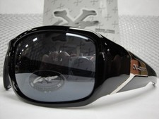 Men Sporty Motorcycle Riding Biker Wrap Around SUNGLASSES Black Frame Dark Lens