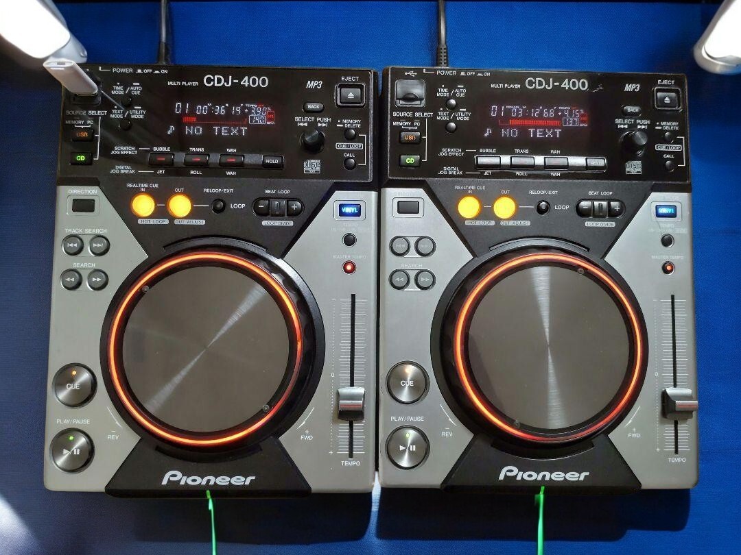 Pioneer DJ CDJ-400 Pair Digital CD Player DJ Turntable