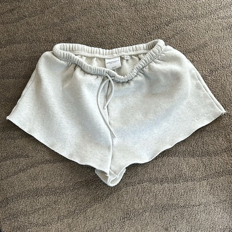 aritzia sweatfleece cozyfleece shorts