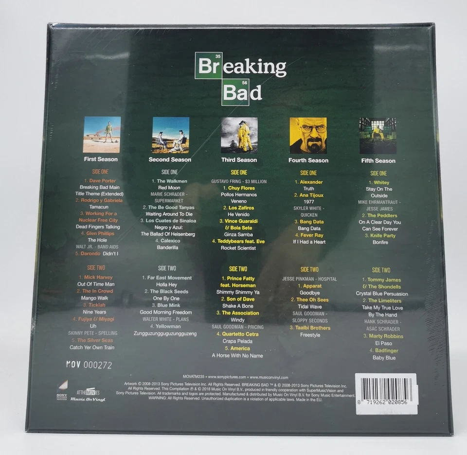 Breaking Bad OST Box Set Colored Vinyl LP 5x10" limited to 400 Neu - Bild 2 von 2