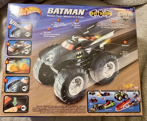 2004 Hot Wheels Monster Jam Batman Monster Truck Action 1:12 1/12 Unopened Box - Picture 2 of 2