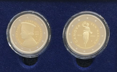 San Marino - Offizieller KMS 2022 PP - EUR 7,88 inkl. "Francesca + Canova" - Bild 3 von 5