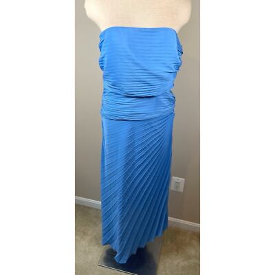 andie strapless pleated dress Strapless Duchess Satin Pleated Gown In Rose