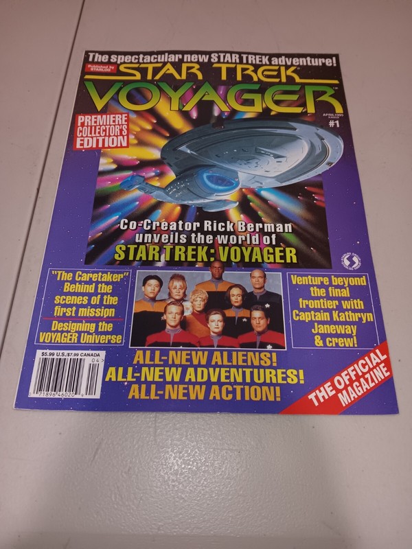 Star Trek Voyager Magazine (#1, April, 1995) 1st Issue