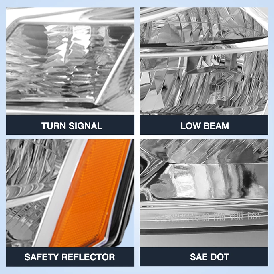 Faros halógenos diestros+derechos para Ford Focus S | SE | SES | SEL 2008 2009 2010 2011 Foto 4 de 4