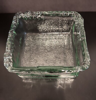 Eco-Glass Lake Blue Bowl from Spain made of recycled textured glass