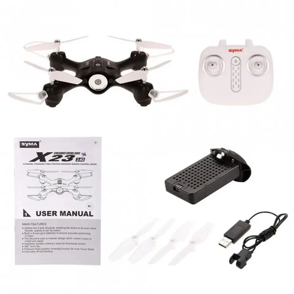 Syma X23 4 Channel 6 Axis 360 Remote Control Quadcopter Drone Lights Headless - Image 2 of 4