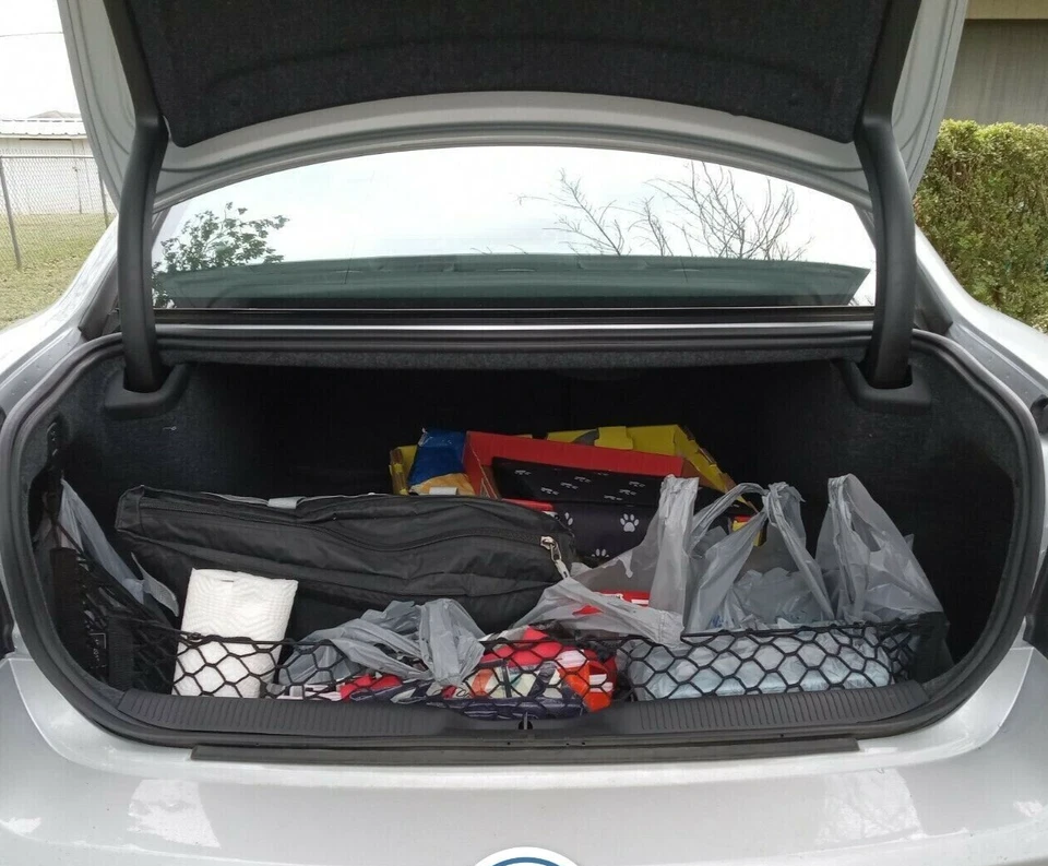 Red de carga organizadora de malla estilo sobre maletero trasero para Chrysler 300 2011-2023 Foto 4 de 4