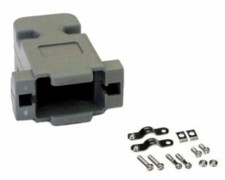 DB9 9-Pin D-SUB Serial Plastic Hood Shell for Solder Crimp Pin Connector Cover