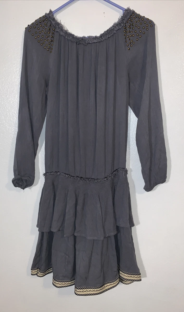 Vintage Havana Women Gray Casual Dress S