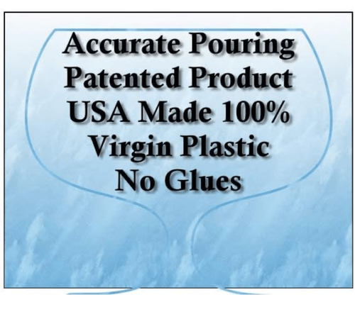 NEW 10 1 oz Clear (PP-14C) Measured Liquor Pourer Pour Spout No Leak - Picture 5 of 6