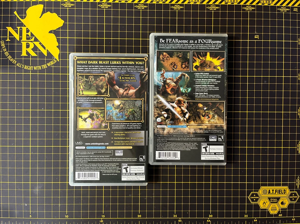 Lot 2 Untold Legends: The Warrior's Code & Brotherhood Of The Blade CIB Clean - Image 2 of 4