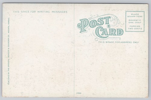 Kingman, Kansas (KS) Postcard: M. E. (Methodist Episcopal) Church - Picture 2 of 2