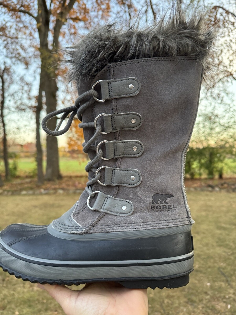 SOREL Joan of Arctic Leather Waterproof Winter Boots Women's Sz 7