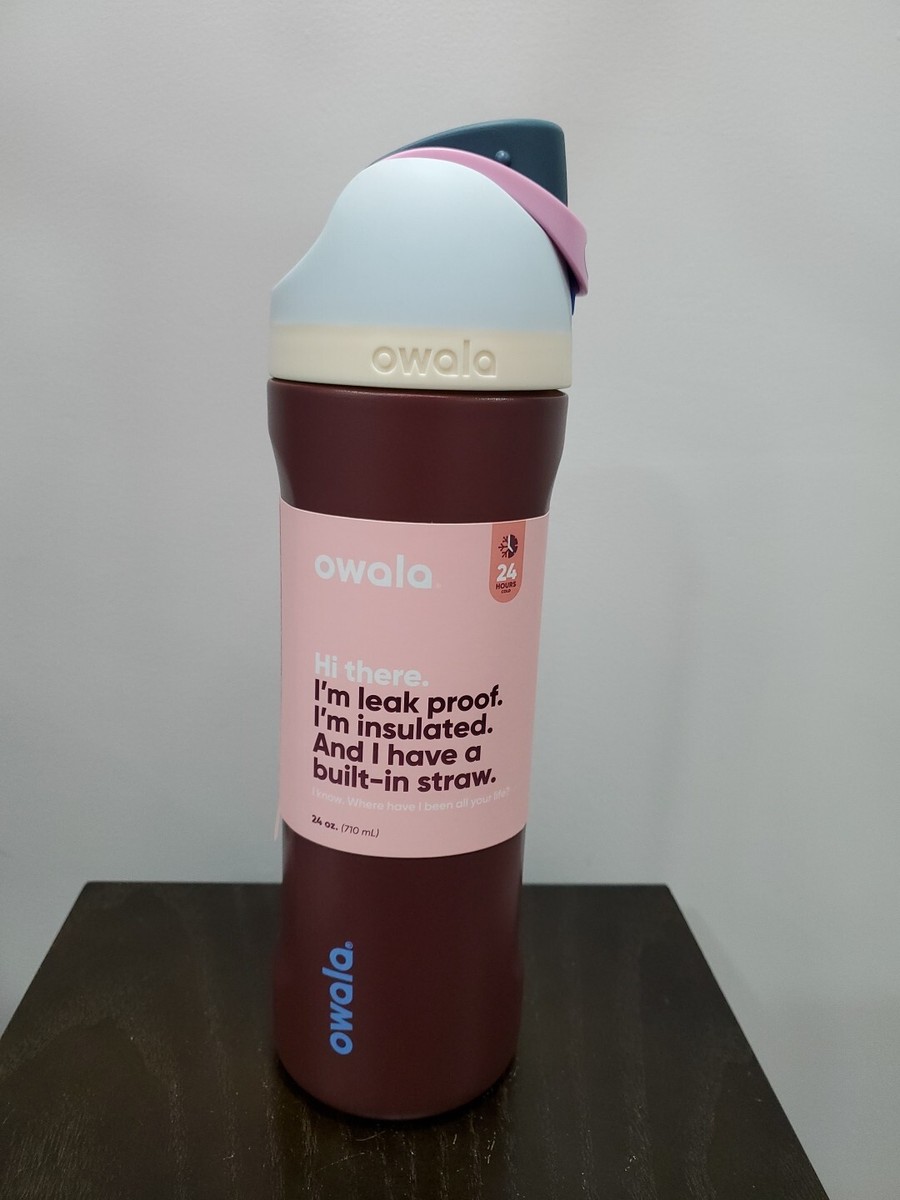 Owala FreeSip Stainless Steel Bottle / 24oz / Color: Maroon