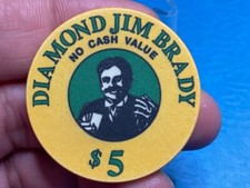$5————-DIMOND JIM BRADY——————NCV CASINO CHIP—————-———Z-935