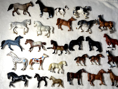 Schleich, Papo, Safri Horses Vintage Lot of 29 from years of Collecting