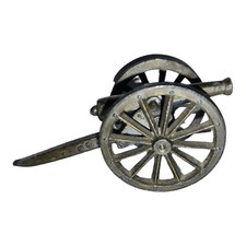Vintage Cast Iron and Brass Toy Cannon Made in Japan D750