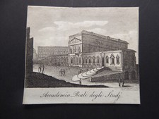Miniature etching Academia Reale degli Study