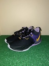 Nike LeBron Witness 7 Lakers Black University Gold Lilac DM1123-002 Size 9
