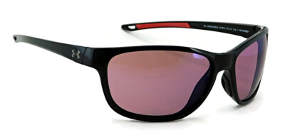 New Under Armour UNDENIABLE Sunglasses Shiny Black UA Tuned