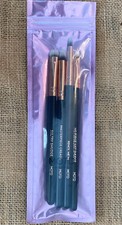 MOTD 4 Piece Eye Makeup Brush Set - Black  Rose Gold Handles