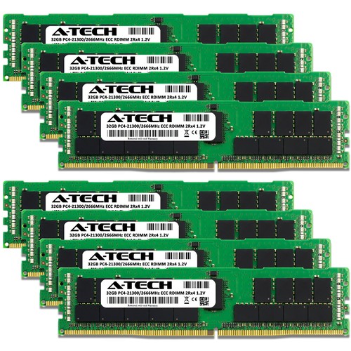 256GB 8x 32GB PC4-2666 RDIMM Dell Precision T7910 R7910 T7810 T5810 Memory RAM - Picture 2 of 2