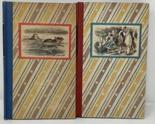Alice's Adventure in Wonderland Through the Looking Glass 1946 2-VOL SET NO BOX