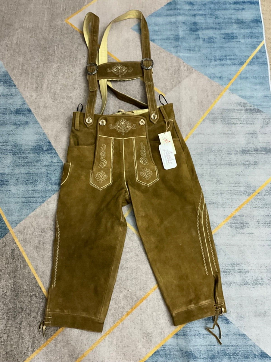 Fuchs Trachtenmoden Lederhosen Size 42 Leather Oktoberfest