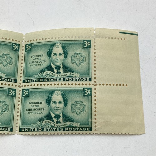 US Postage 3¢ Founder Of The US Girl Scouts Juliette Gordon Low 10 Stamp Block - Picture 4 of 5