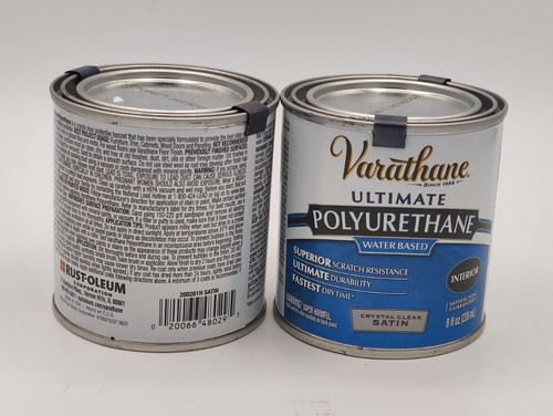 Lot of 2- Sealed 8oz Varathene Ultimate Polyurethane -Water Based -Satin-200261H - Picture 2 of 6